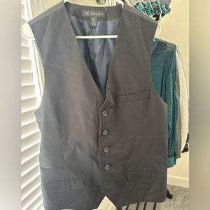 INC Dress Vest - Black, Large